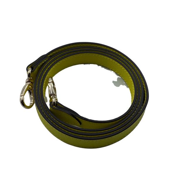 Pre Loved Longchamp Vintage Roseau TopHandle Bag Lime Green Women Yellow - Picture 7 of 8